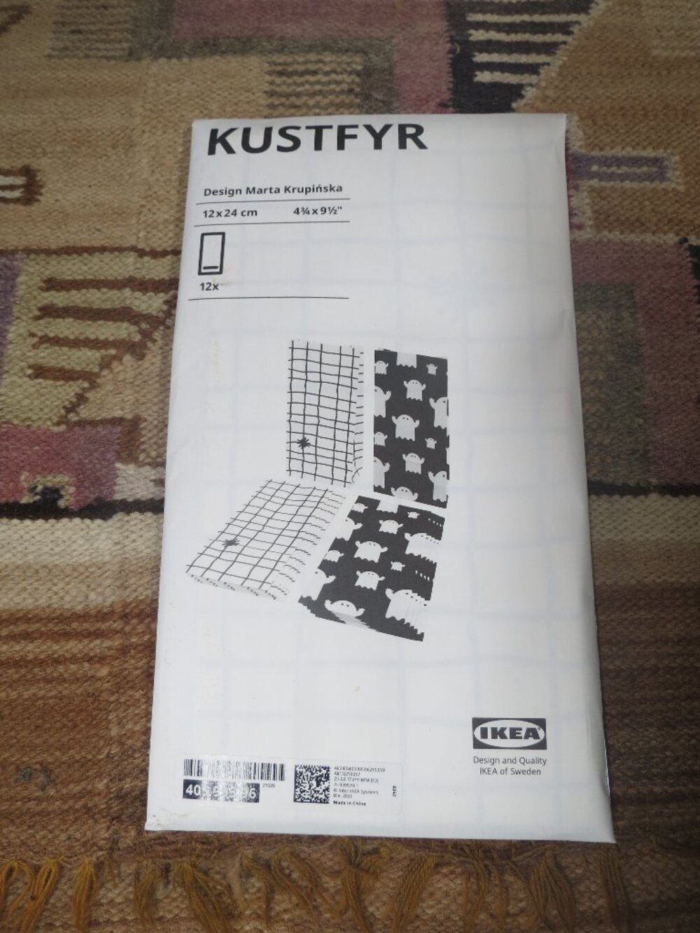 IKEA KUSTFYR lunch Bags Ghost  Spider Halloween Paper Treat NEW